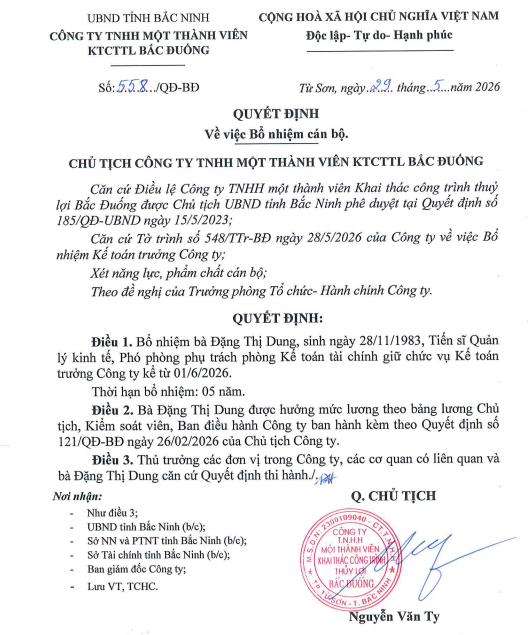 Công bố thông tin bất thường về người quản lý Công ty